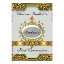 Primera comunión santa invitaciones personales 