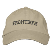 primera fila gorras bordadas