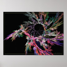 Primera flor - arte del fractal posters