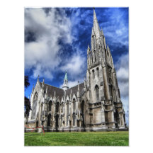 Primera iglesia HDR, Dunedin, Nueva Zelanda Impresiones Fotográficas