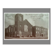 Primera iglesia Methodist-Episcopal africana, Gary Tarjeta Postal