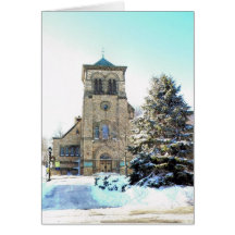 Primera iglesia parroquial en Plymouth, mA Tarjetas