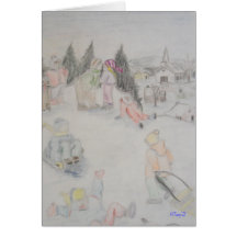 primera nieve tarjetas