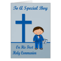 Primera tarjeta de felicitación de la comunión de 