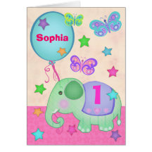 Primera tarjeta de la magdalena del cumpleaños de 
