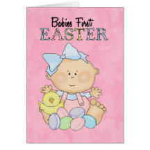 Primera tarjeta de pascua del bebé