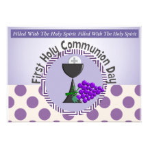 Primeras invitaciones de la comunión santa anuncios personalizados