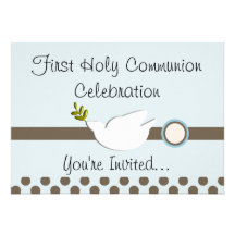 Primeras invitaciones de la comunión santa (chica) comunicados