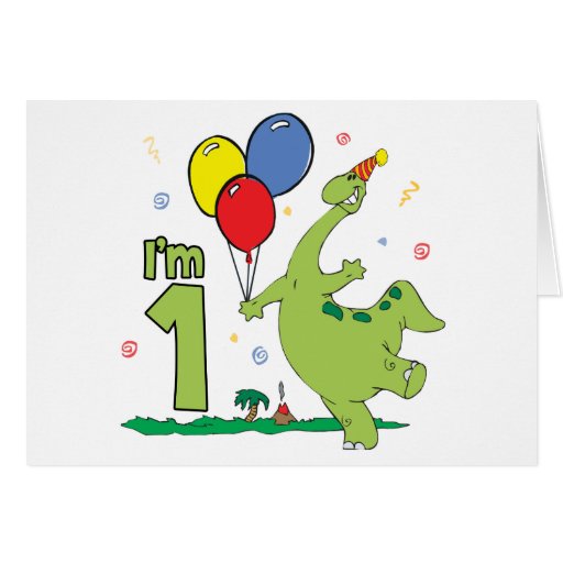 Primeras invitaciones del cumpleaños de Dino Tarjeta