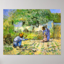 Primeros pasos de Van Gogh (después del mijo) (F66 Poster