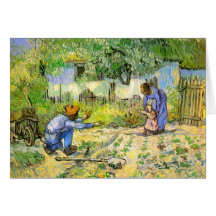 Primeros pasos de Van Gogh (después del mijo) (F66 Felicitaciones