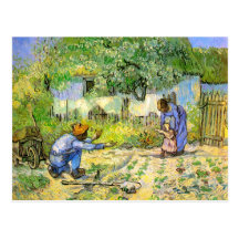 Primeros pasos de Van Gogh (después del mijo) (F66 Postales