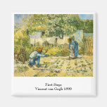 Primeros pasos de Vincent van Gogh 1890 Imán Para Frigorifico