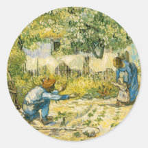 Primeros pasos de Vincent van Gogh 1890 Pegatinas