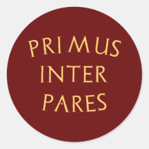 primus inter pares runder sticker