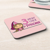 Princesa Age 3 Posavasos De Bebida