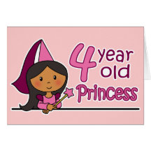 Princesa Age 4 Felicitacion