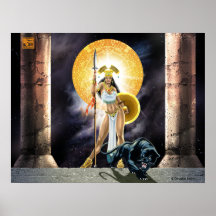 Princesa azteca Poster del guerrero