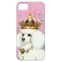 Princesa blanca del caniche iPhone 5 Case-Mate cárcasas