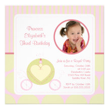 Princesa bonita Photo Birthday Invitation Invitaciones Personalizada