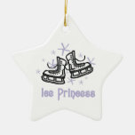 Princesa camisetas y regalos del hielo de la lila adorno de navidad