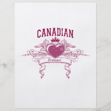 Princesa canadiense flyer personalizado