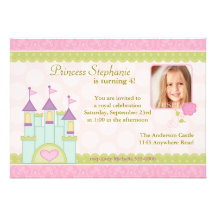 Princesa Castle Photo Birthday Invitation Invitacion Personalizada