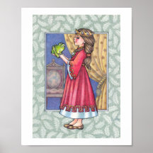 Princesa con la rana poster