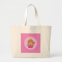 Princesa con los corazones bolsas