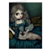"Princesa con tarjeta de felicitación de un gato H