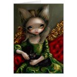 "Princesa con tarjeta de felicitación de un gato n