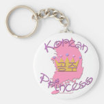 Princesa coreana llaveros personalizados