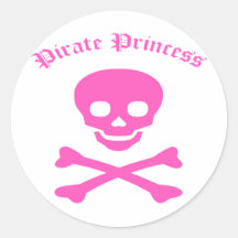 Princesa Crossbones del pirata Etiqueta