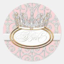 Princesa Crown, sello de Bébé del pegatina de la f