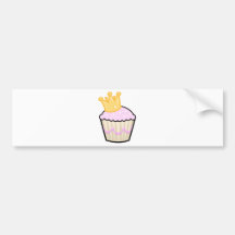 Princesa Cupcake Pegatina De Parachoque