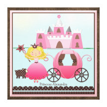 Princesa de hadas conocida personalizada Castle y  Impresión En Lienzo Estirada