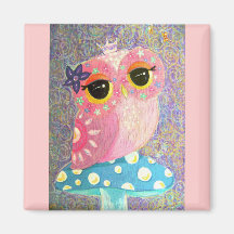 Princesa de hadas Magnet del búho Iman De Nevera