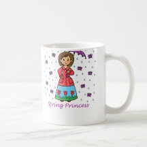 Princesa de la primavera taza de café