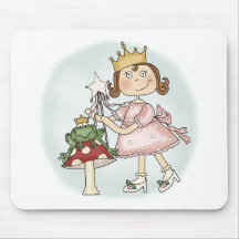 Princesa de la rana alfombrilla de raton