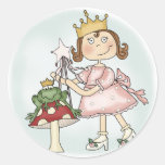 Princesa de la rana pegatina
