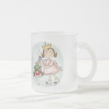 Princesa de la rana tazas de café