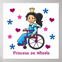 Princesa de la silla de ruedas impresiones