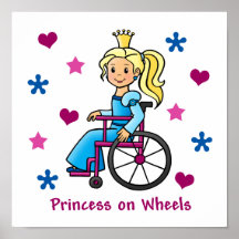 Princesa de la silla de ruedas poster