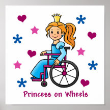 Princesa de la silla de ruedas posters