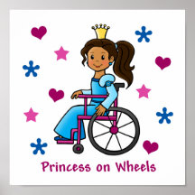 Princesa de la silla de ruedas posters