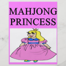 Princesa de MAHJONG Tarjeta Publicitaria