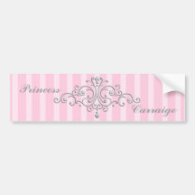 Princesa de plata Filigree Pegatina De Parachoque