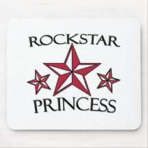 Princesa de Rockstar Alfombrillas De Raton