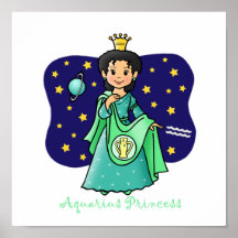 Princesa del acuario impresiones