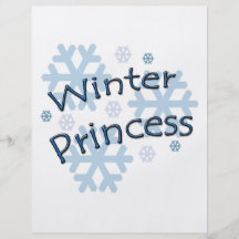 Princesa del invierno tarjetas informativas